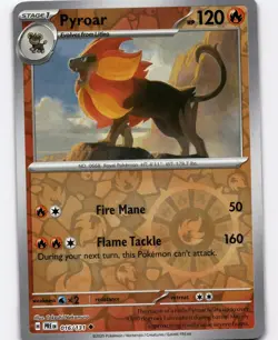 Pyroar Reverse Holo Uncommon SV: Prismatic Evolutions 016/131 NM Pokemon - Image 1