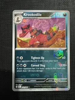 Pokemon Black Bolt English Krookodile Master Ball Holo 059/086 NM - Image 1