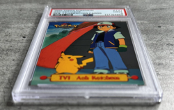 Pokemon Topps Card Ash Ketchum PSA 9 Mint, Series 1 Character Cards #TV1, 1999 - Image 3