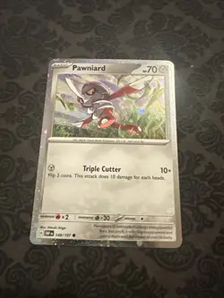 Pawniard 148/197 Promo Cosmos Holo Obsidian Flames Pokemon Card - Image 1