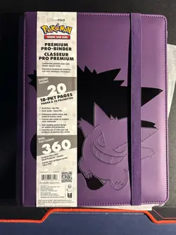 Pokemon TCG Gengar Premium Ultra PRO Binder Collection - Holds 360 Cards - Image 1