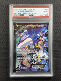 Pokemon Cards PSA 9 Mint Team Aqua's Kyogre Ex Double Crisis 1st Ed FA 006/034 - Image 1
