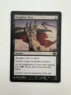 Slaughter Pact MTG Magic the Gathering Card NM Near Mint FUT - Image 1