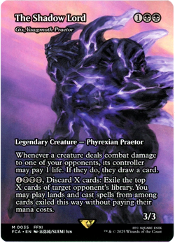 ERROR CARD The Shadow Lord - Gix, Yawgmoth Praetor (Showcase) 0035 FCA MTG - Image 1