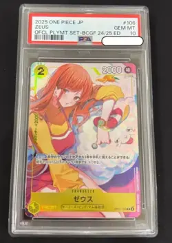 PSA 10 Zeus Nami OP11-106 Promo Bandai Card Games Fest 24-25 ONE PIECE Japanese - Image 1