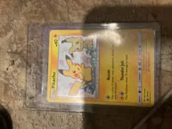 Pokemon TCG Pikachu SM162 Promo Holo Card Near Mint Condition - Image 1