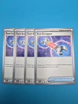 4x Tool Scrapper 085/086 White Flare English Pokemon Card Non Foil x4 - Image 1