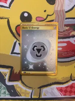 Pokemon TCG Basic Metal Energy Shrouded Fable Gold Card 099/064 - Image 2
