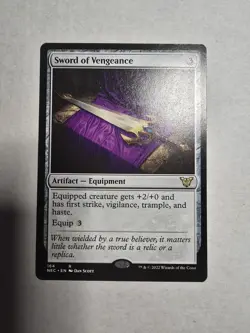 Sword of Vengeance Commander: Kamigawa: Neon Dynasty Regular - Image 1