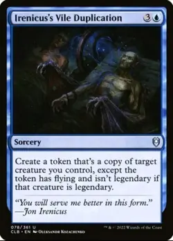 X 1 Irenicus's Vile Duplication NM-M MTG Baldur's Gate 078 MTG Magic - Image 1
