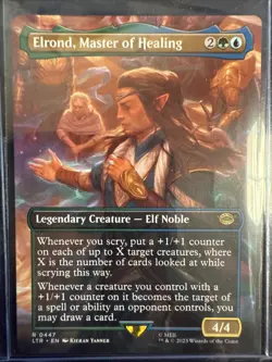 Elrond, Master of Healing (Borderless) The Lord of the Rings (LTR) MTG Rare #447 - Image 1