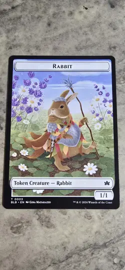 Rabbit Token Bloomburrow Regular MTG NM - Image 1