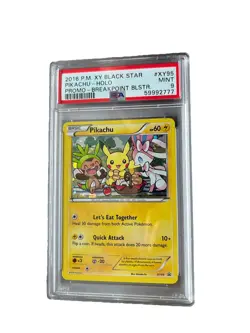 2016 POKEMON XY BLACK STAR PROMO BREAKPOINT BLISTERS #XY95 PIKACHU-HOLO PSA 9 - Image 1