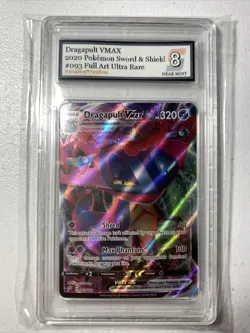 2020 Dragapult Vmax Pokemon #093 Sword & Shield Grade 8 NM Full Art SEE VIDEO - Image 1