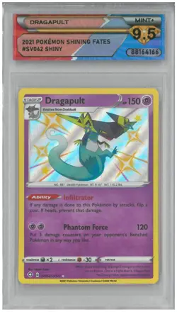 2021 Pokemon Shining Fates DRAGAPULT #SV062/SV122 Shiny 💎 DSG 9.5 Mint+ - Image 1
