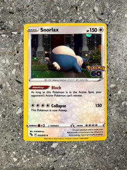 Pokemon TCG Snorlax 055/078 Pokemon GO Cosmos Alternate Holo Rare Promo NM - Image 1