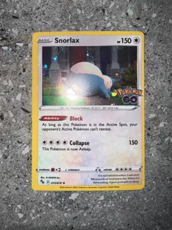 Pokemon TCG Snorlax 055/078 Pokemon GO Cosmos Alternate Holo Rare Promo NM - Image 3