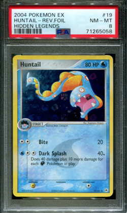 Huntail - 19/101 - PSA 8 - Reverse Holo - Hidden Legends - Pokemon - 65058 - Image 1