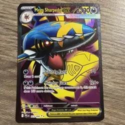 Pokemon TCG Mega Sharpedo ex 113/094 Phantasmal Flames Ultra Rare Near Mint - Image 1