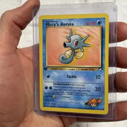 Pokemon TCG Gym Heroes 1st Edition Misty's Horsea Common 86/132 Pokemon LP Vtg - Image 2