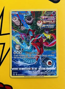 Pokemon TCG Deoxys Holo Card GG12/GG70 Crown Zenith Galarian Gallery Ultra Rare - Image 1
