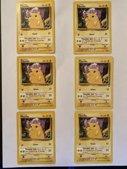 Pokemon Pikachu Cards (6) Great Condition Brand New - Image 1