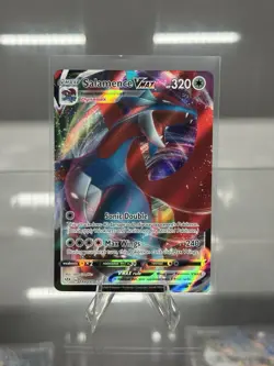 Pokemon TCG Salamence VMAX Darkness Ablaze Holo Ultra Rare Card 144/189 - Image 1