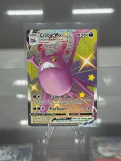 Pokemon TCG Crobat VMAX SWSH Black Star Promo Card SWSH099 - Image 1
