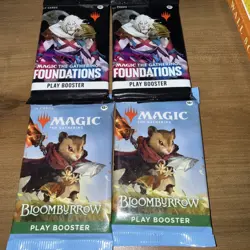 Magic The Gathering Play Booster Packs Factory Sealed 14 cards in each Lot Of 4 - Image 1