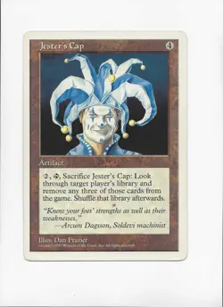 Jester's Cap M:tG Oversized promo card MOD PLAY - Image 1
