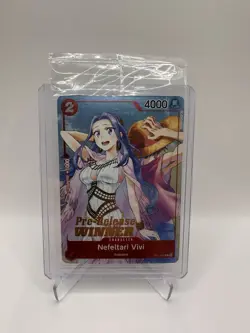 One Piece Card Game SEALED Nefeltari Vivi Winner Pre-Release ST01-009 English - Image 1