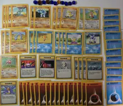 Vintage Pokemon Card Game Blackout Theme Deck 1999 - Cards & Counters Only - Image 1