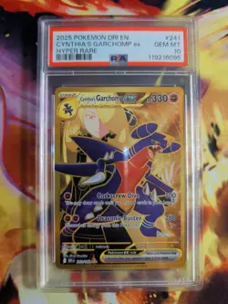 Cynthia's Garchomp ex 241/182 Sv10: Destined Rivals Holo PSA 10 Pokemon TCG CARD - Image 1