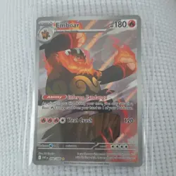 Pokemon TCG Emboar Full Art White Flare English Card 098/086 - Image 1