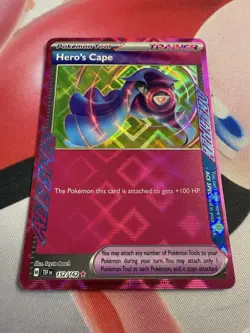 Hero's Cape 152/162 - Temporal Forces - Ace Spec Trainer Pokemon Card - Image 2