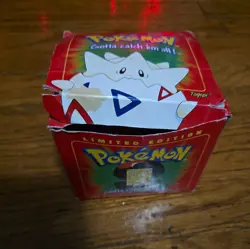 Pokemon Togepi Burger King 23k Gold Plated Trading Card 1999 Worn Box - Image 3