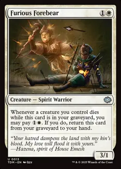 Furious Forebear (013) Tarkir: Dragonstorm TDM MTG Magic - Image 1