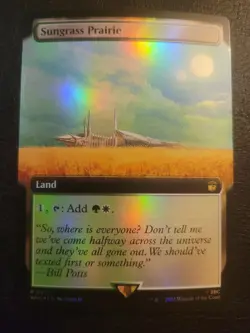 Sungrass Prairie (Extended Art) FOIL NM/LP #521 Universes Beyond: Doctor Who MTG - Image 1