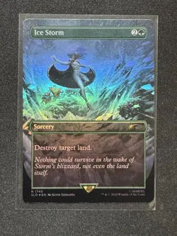 MTG - Ice Storm - SLD Secret Lair Drop Marvel Storm Rainbow Foil 1745 Rare - Image 1