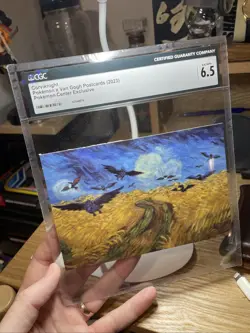 CGC 6.5 CORVIKNIGHT POSTCARD-MUSEUM EXCLUSIVE POKEMON X VAN GOGH POSTCARD 2023 - Image 2