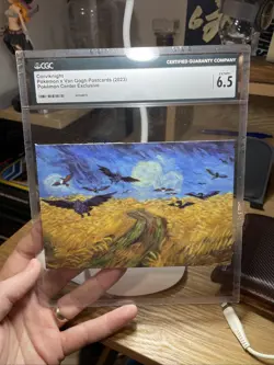 CGC 6.5 CORVIKNIGHT POSTCARD-MUSEUM EXCLUSIVE POKEMON X VAN GOGH POSTCARD 2023 - Image 3