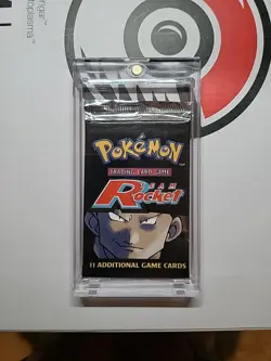 Sealed 2000 WOTC Pokemon Team Rocket Giovanni Art Booster Pack Vintage - Image 1