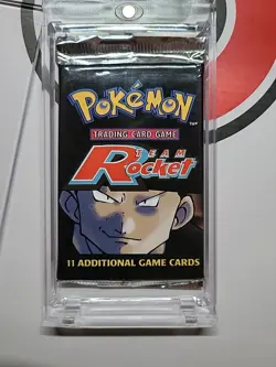 Sealed 2000 WOTC Pokemon Team Rocket Giovanni Art Booster Pack Vintage - Image 2