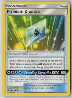 Flyinium Z: Air Slash 195/236 Pokemon Unified Minds Uncommon Lightly Played 1 - Image 1