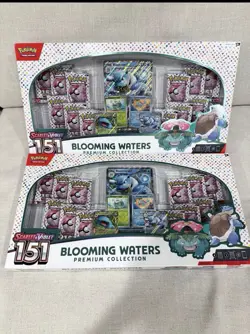 Set Of 2 Pokemon 151 Blooming Waters Premium Collection - Image 1