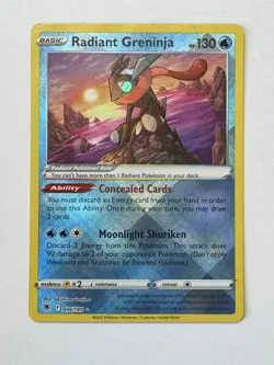 Pokemon TCG - Radiant Greninja - Astral Radiance 046/189 Shiny Holo - Image 1