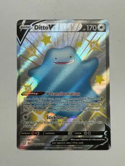Pokemon TCG - Ditto V - Shining Fates SV118/SV122 Shiny Full Art - Image 1