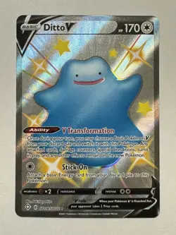 Pokemon TCG - Ditto V - Shining Fates SV118/SV122 Shiny Full Art - Image 5
