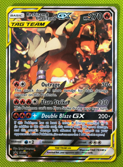 Reshiram & Charizard GX SM201 - Black Star Promo - NM - Pokemon TCG - Image 1