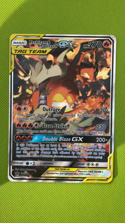 Reshiram & Charizard GX SM201 - Black Star Promo - NM - Pokemon TCG - Image 2